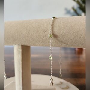 Sterling Silver Peridot Bracelet